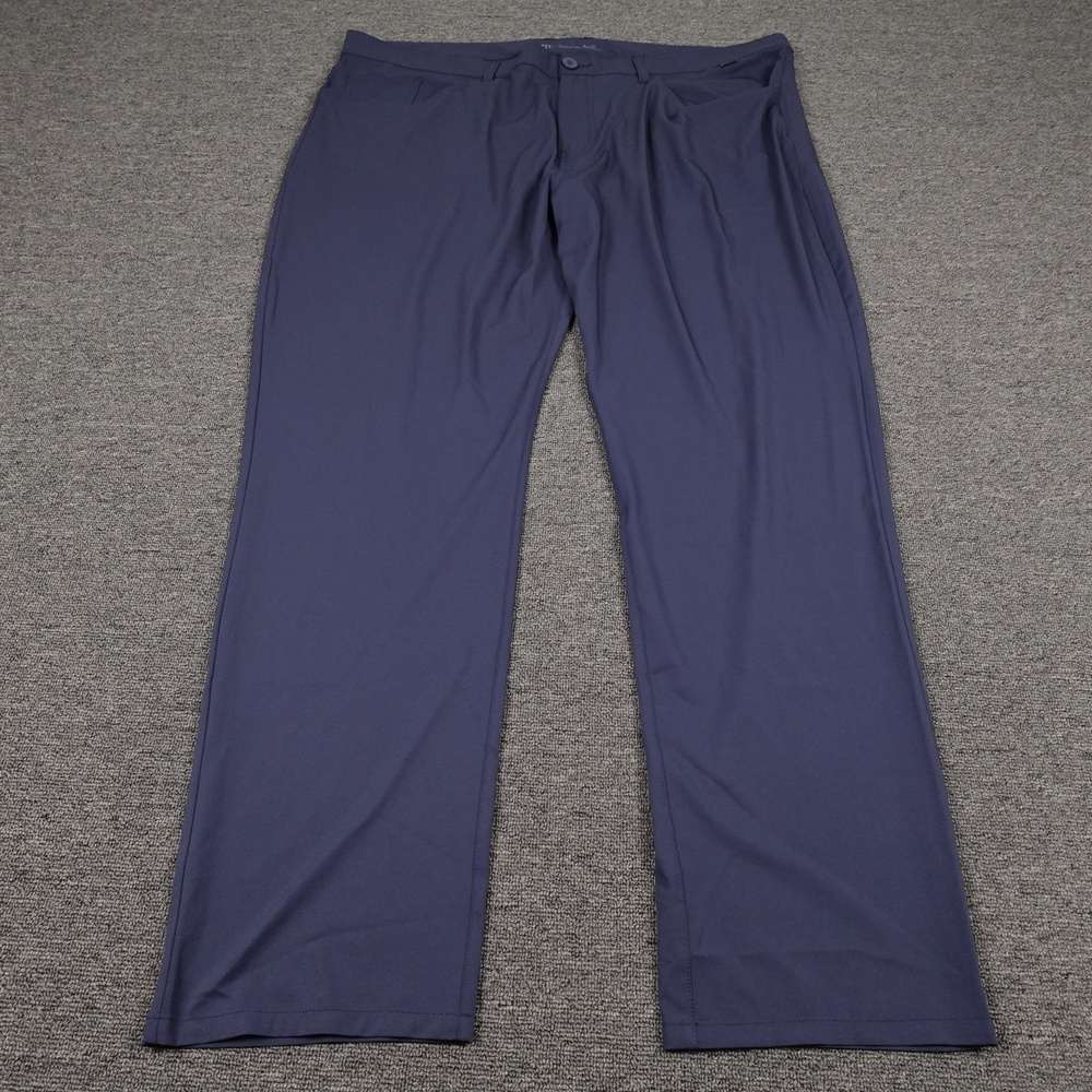 TravisMathew Pants Mens 42x32 Blue Golf Stretch Performance Khakis Straight Leg